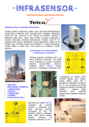 Optoelektronické světelné závory Telco sensors pro průmysl